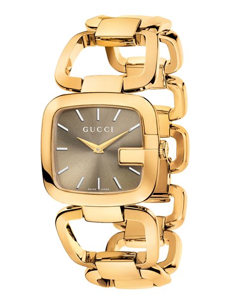 gucci watches ladies gold|gucci gold bracelet watch women's.